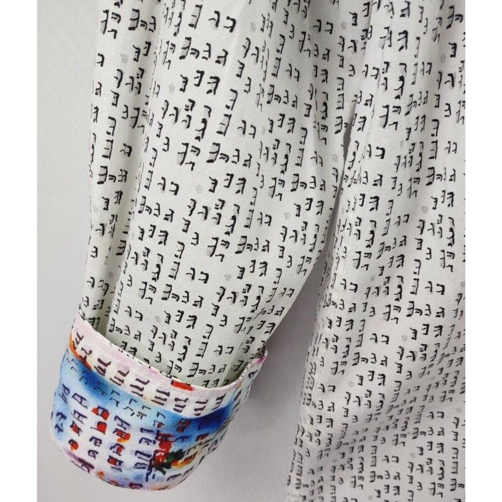Jerry Garcia Grateful Dead Button Down Shirt XL Flip Cuff Long Sleeve - Picture 5 of 9